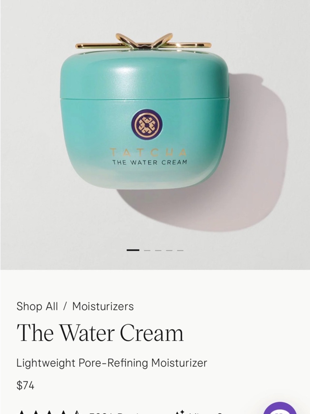 Tatcha The Water Cream BRAND NEW